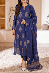 Unstitched Jacquard Cotton 3 Piece