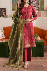 Unstitched Cotton Jacquard 3 Piece