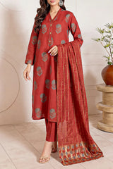 Unstitched Cotton Jacquard 3 Piece