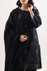 Unstitched Cotton Jacquard 3 Piece