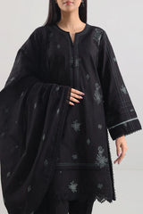 Unstitched Jacquard Cotton 3 Piece