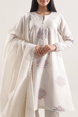 Unstitched Jacquard Cotton 2 Piece (Shirt/Dupatta)