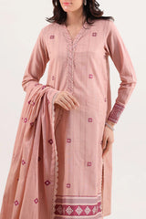 Unstitched Jacquard Cotton 3 Piece