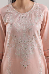 Unstitched Solid Embroidered Cambric 2 Piece (Shirt/Trouser)