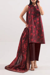 Unstitched Printed Lawn 3 Piece