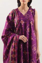 Unstitched Printed Lawn 3 Piece