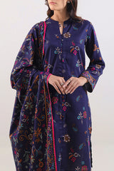 Unstitched Printed Lawn 3 Piece