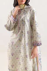 Unstitched Printed Lawn 3 Piece