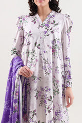 Unstitched Printed Karandi 3 Piece