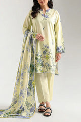 Unstitched Printed Pashmina 3 Piece