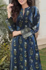Unstitched Printed Self Stripe Lawn 2 Piece (Shirt/Trouser)
