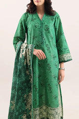 Unstitched Printed Lawn 3 Piece