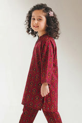 Printed Arabic Lawn Stitched 2 Piece (Shirt/Trouser) For Kids