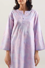 Printed Self Strip Lawn Stitched 2 Piece (Shirt/Trouser)