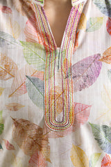 Printed Embroidered Self Strip Lawn Stitched 2 Piece (Shirt/Trouser)