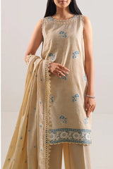 Unstitched Jacquard Cotton 3 Piece