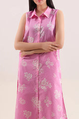 Unstitched Printed Self Strip Lawn 2 Piece (Shirt/Trouser)