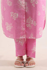 Unstitched Printed Self Strip Lawn 2 Piece (Shirt/Trouser)
