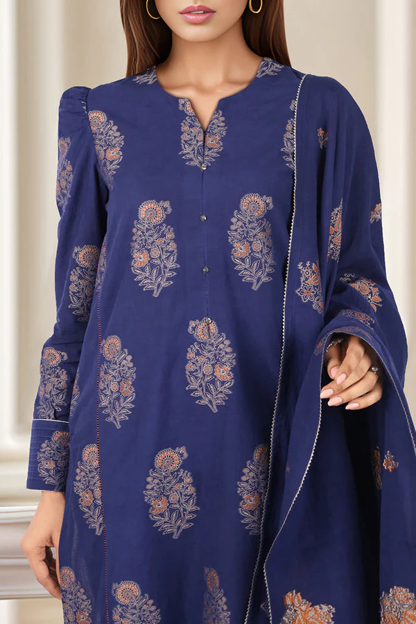 Unstitched Jacquard Cotton 3 Piece