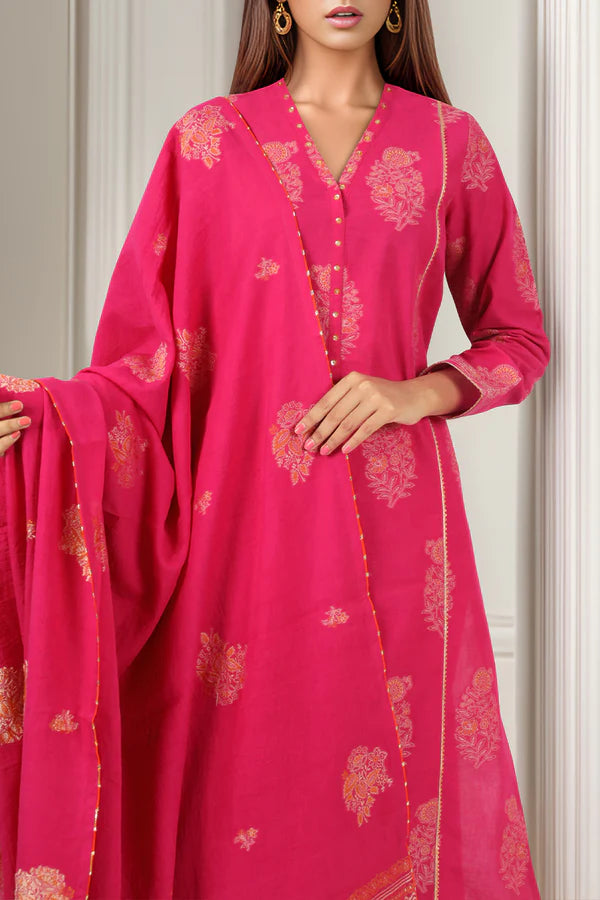 Unstitched Jacquard Cotton 2 Piece (Shirt/Trouser)