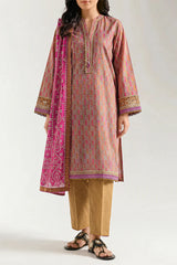 Unstitched Printed Lawn 3 Piece
