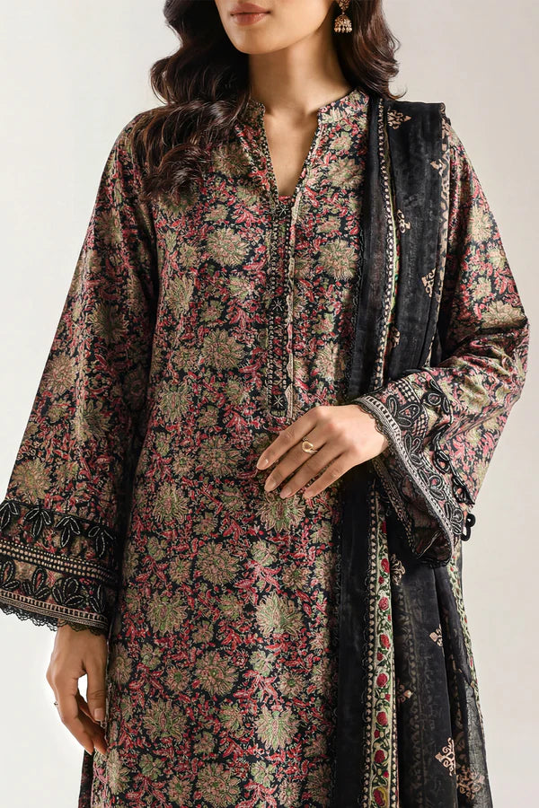 Unstitched Printed Lawn 3 Piece