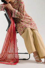 Unstitched Printed Lawn 3 Piece