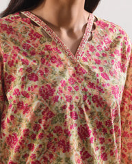 Unstitched Printed Lawn 3 Piece