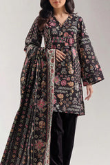 Unstitched Printed Lawn 3 Piece