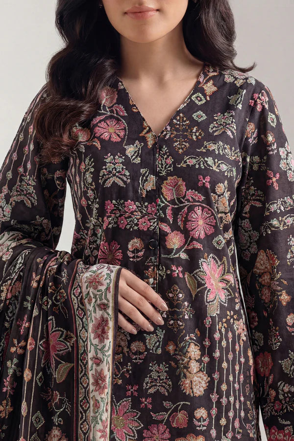Unstitched Printed Lawn 3 Piece