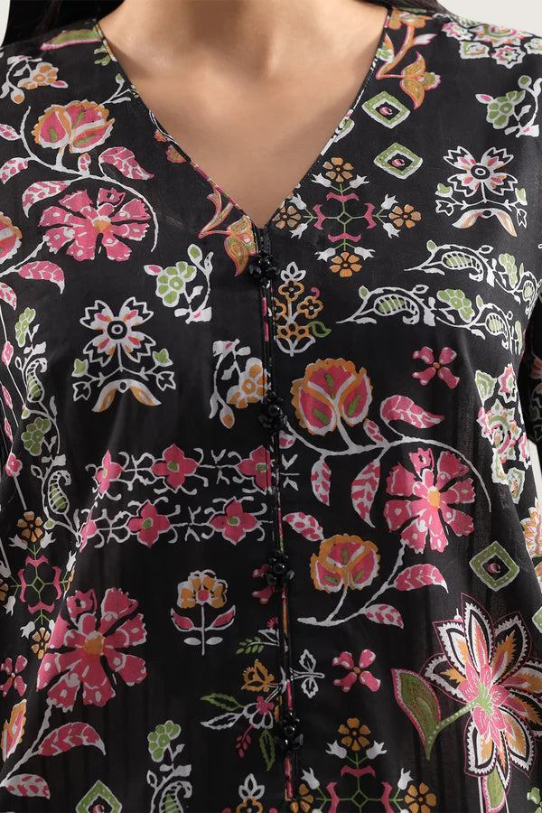 Unstitched Printed Lawn 3 Piece