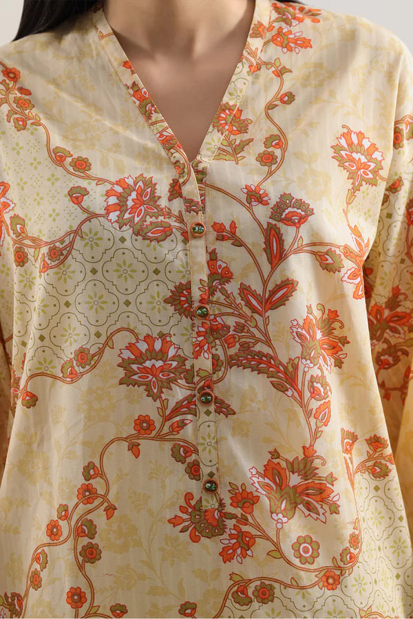 Unstitched Printed Lawn 3 Piece