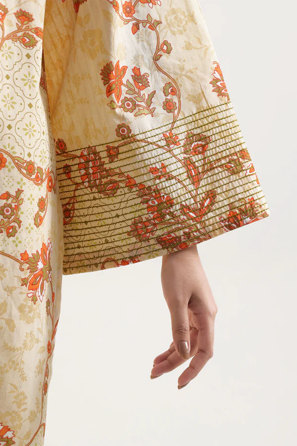 Unstitched Printed Lawn 3 Piece