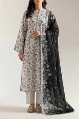 Unstitched Printed Lawn 3 Piece
