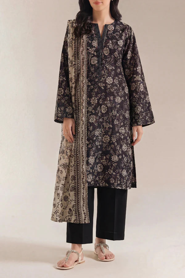 Unstitched Printed Lawn 3 Piece