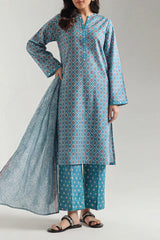 Unstitched Printed Lawn 3 Piece