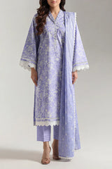 Unstitched Printed Lawn 3 Piece