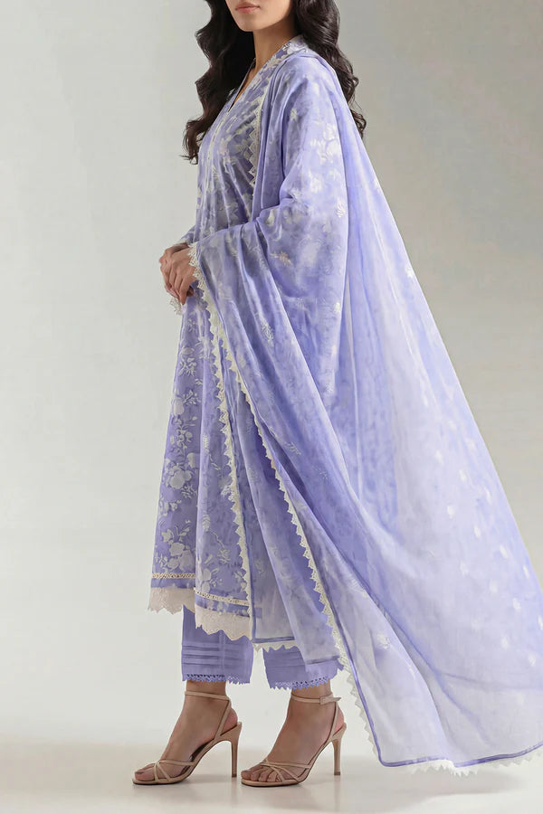 Unstitched Printed Lawn 3 Piece