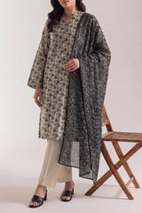 Unstitched Printed Lawn 3 Piece