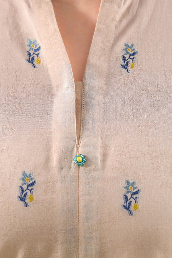 Unstitched Jacquard Cotton 3 Piece