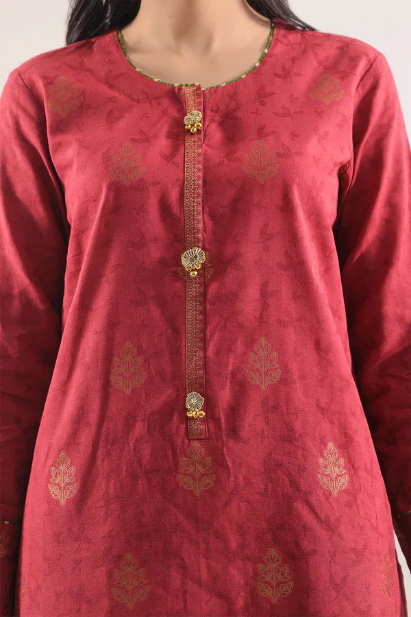Unstitched Cotton Jacquard 3 Piece