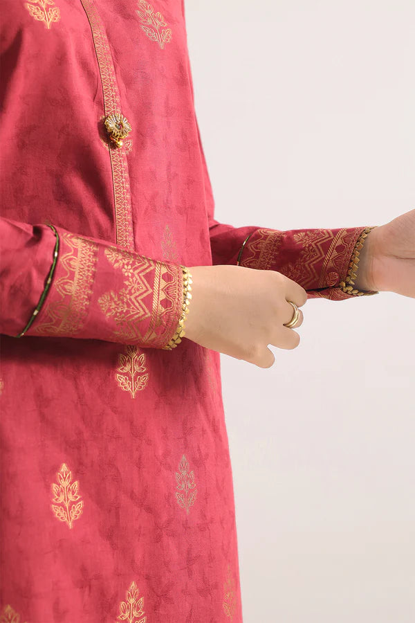 Unstitched Cotton Jacquard 3 Piece