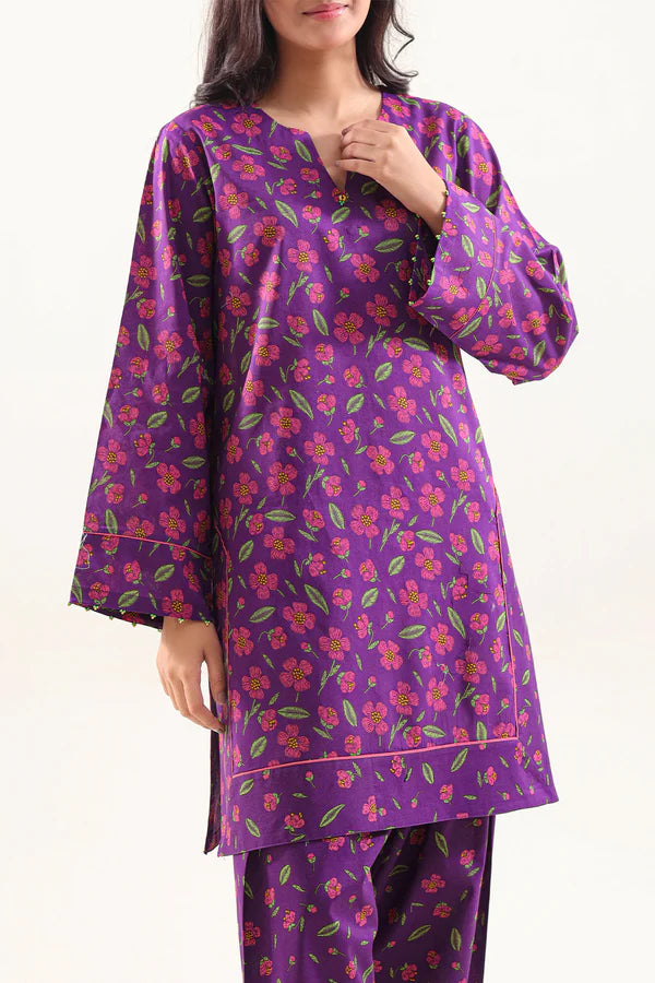Unstitched Printed Lawn 2 Piece (Shirt/Trouser)