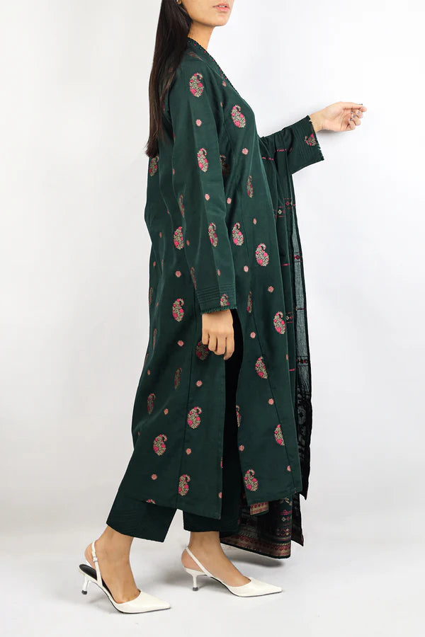 Unstitched Jacquard Cotton 2 Piece (Shirt/Trouser)