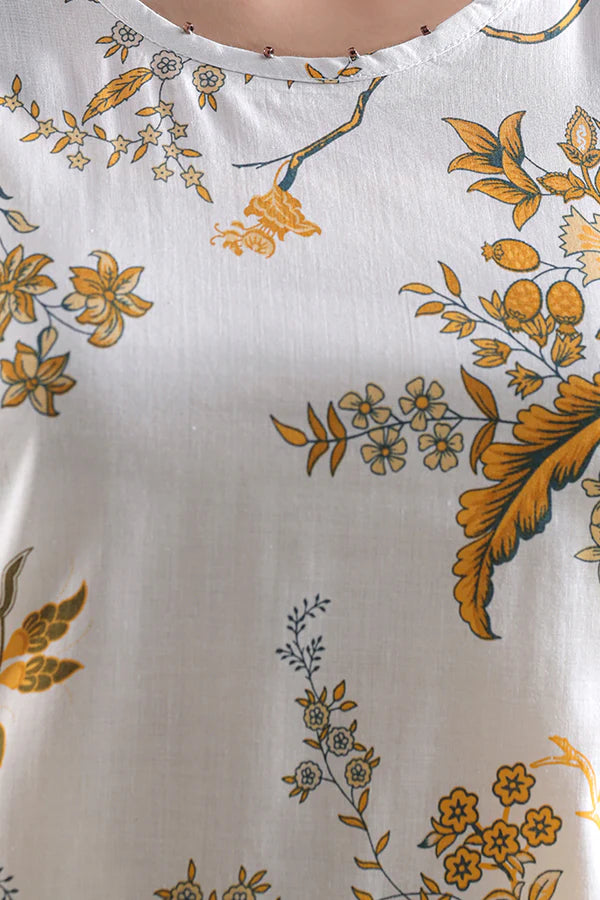 Unstitched Printed Lawn 3 Piece