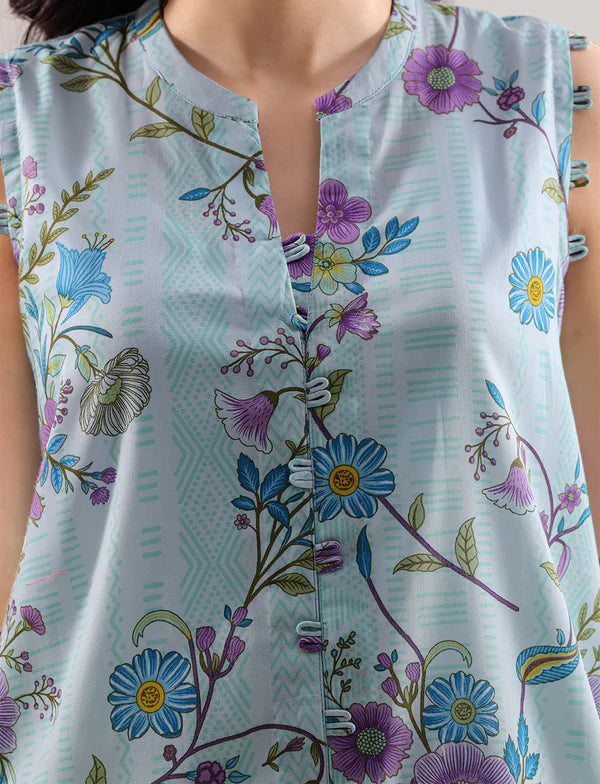 Unstitched Printed Lawn 3 Piece