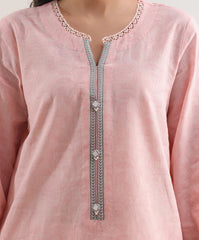 Unstitched Cotton Jacquard 3 Piece