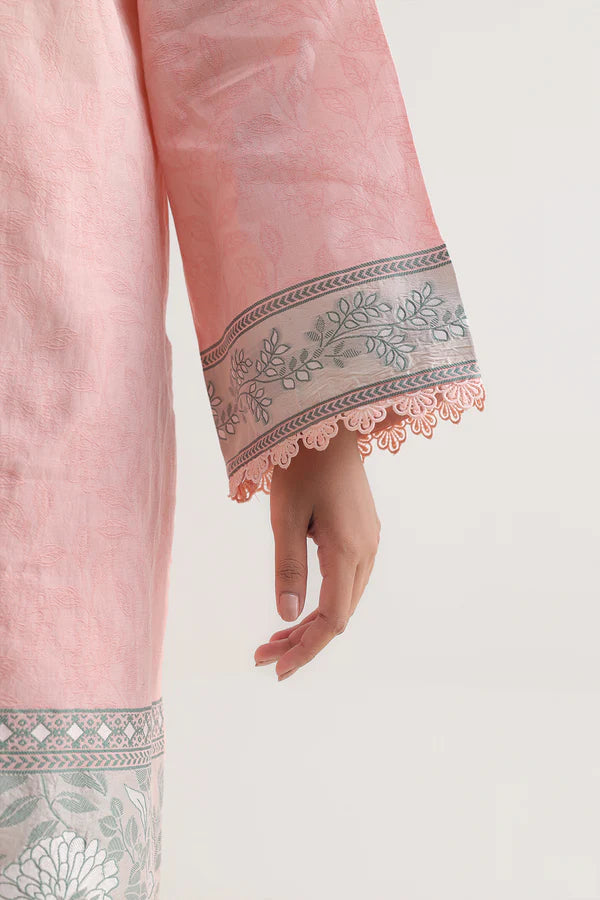 Unstitched Cotton Jacquard 3 Piece