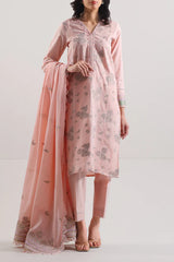 Unstitched Jacquard Cotton 3 Piece