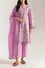 Unstitched Printed Lawn 3 Piece
